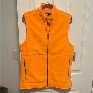 NoBull Neon Orange Polartec Fleece Vest